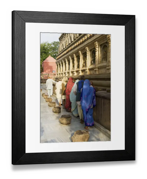 Framed Print : Mahabodhi temple, Bodhgaya, Bihar, India