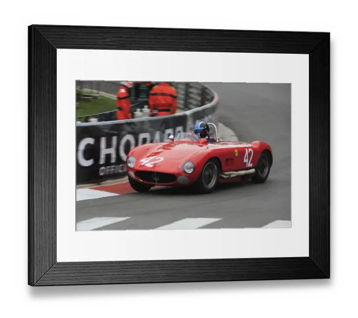 Framed Print : Maserati 150S / 200S, driver Michael Willms Framed Print : Maserati 150S / 200S, driver Michael Willms