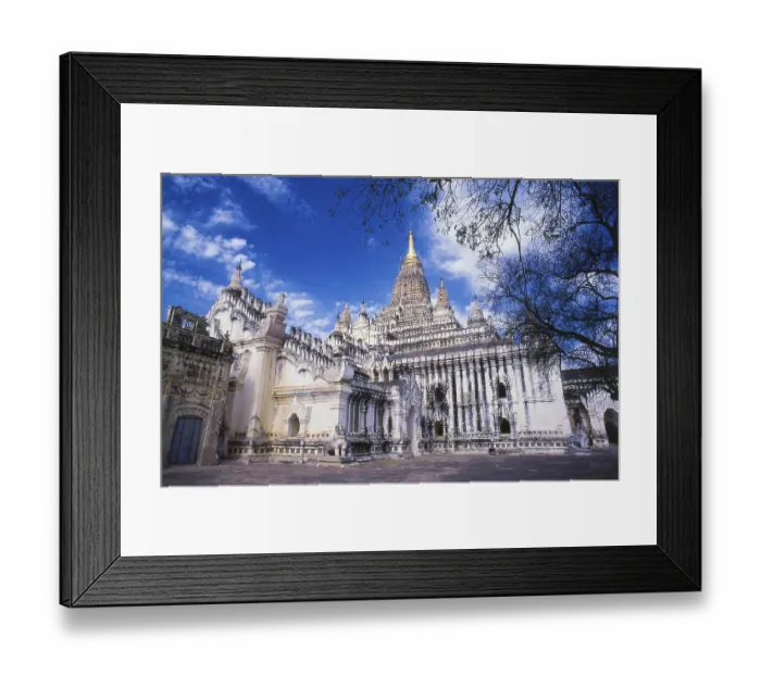 Framed Print : Ananda Temple was built in 1105 AD during the reign (1084-1113) of King Kyanzittha of the Pagan Dynasty