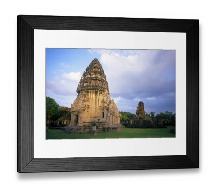 Framed Print : The complex at Phimai dates originally from the reign of Surayavarman II (r) Framed Print : The complex at Phimai dates originally from the reign of Surayavarman II (r)