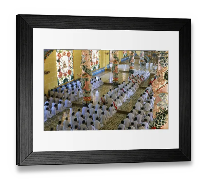 Framed Print : The Holy See of the Cao Dai is in the Vietnamese province of Tay Ninh