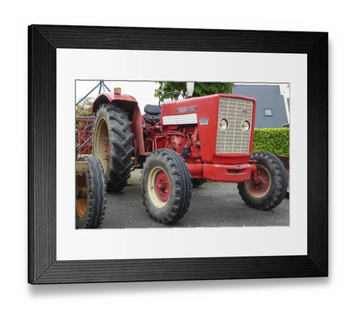 Framed Print : Old tractor HC 523 Mc Cormick International from the 70s