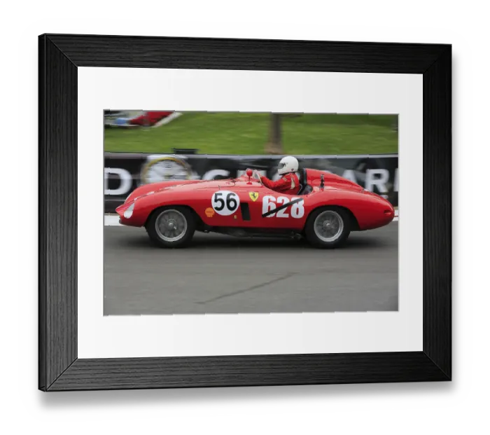 Framed Print : Ferrari 500 Mondial, driver Michael Roder