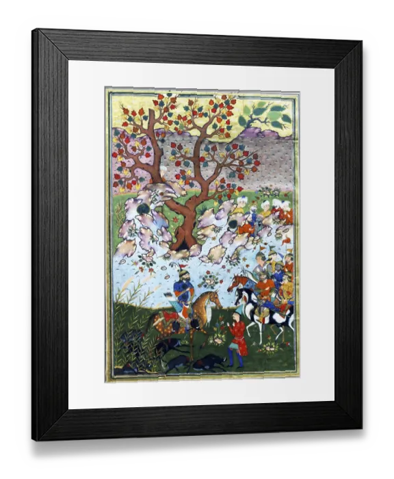 Framed Print : The Shahnameh or Shah-nama (Persian: شاهنامه Šahnameh)