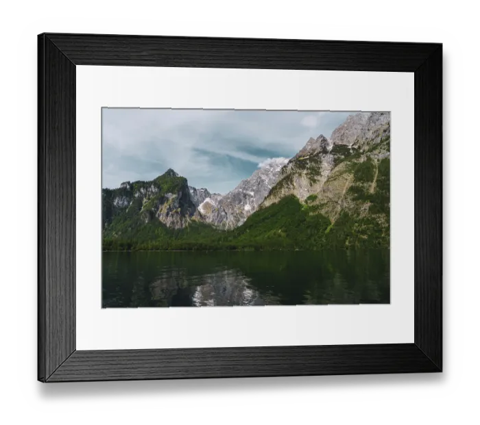 Framed Print : View of Lake Konigssee in Bavaria