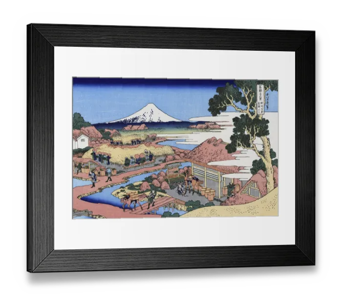 Framed Print : Thirty-six Views of Mount Fuji is an ukiyo-e series of large Framed Print : Thirty-six Views of Mount Fuji is an ukiyo-e series of large
