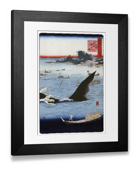 Framed Print : Utagawa Hiroshige (歌川 広重)
