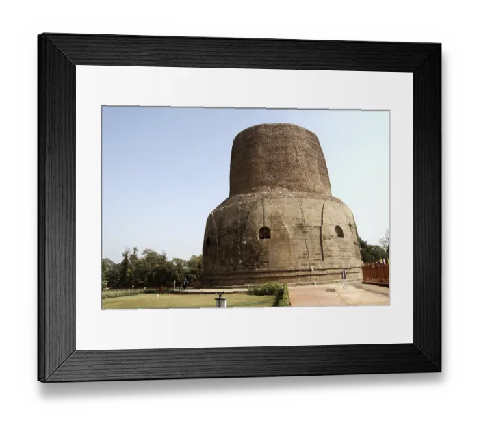 Framed Print : Dhamekh Stupa, The spot where Lord Gautam Buddha delivered his first sermon