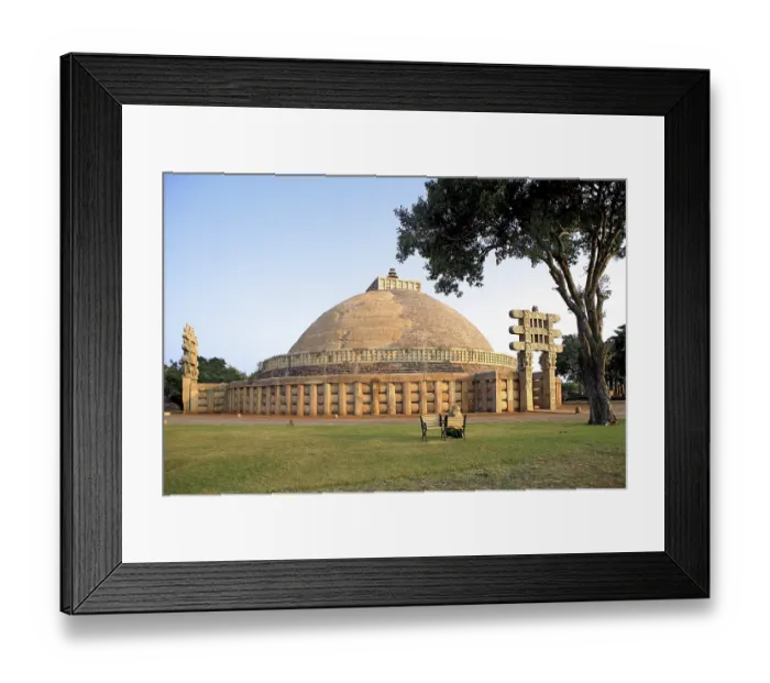 Framed Print : Stupa 1 constructed by king Ashok