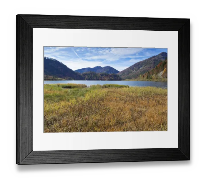 Framed Print : Autumn at Mittersee, Bavaria Framed Print : Autumn at Mittersee, Bavaria