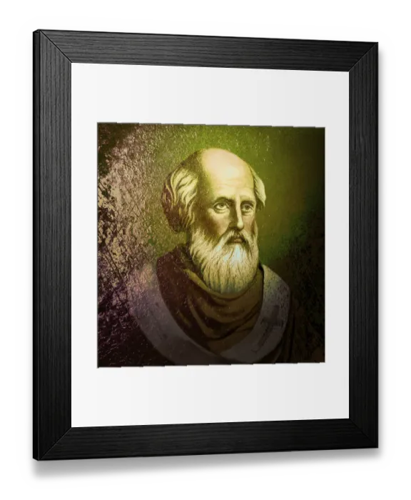 Framed Print : Pope Adeodatus II, c.621 - 676