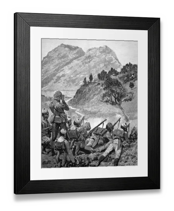 Framed Print : The Anglo-Manipur war (1891)