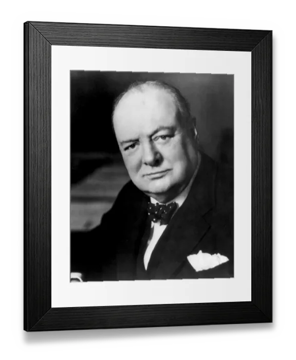 Framed Print : Sir Winston Leonard Spencer-Churchill