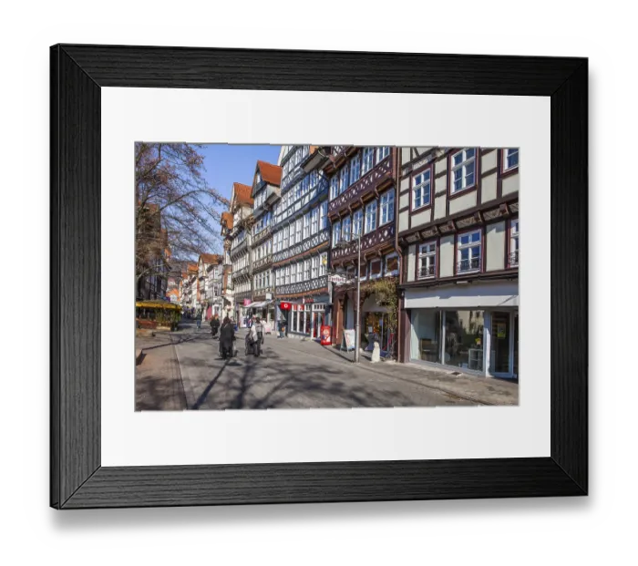 Framed Print : View of Hannoversch Munden