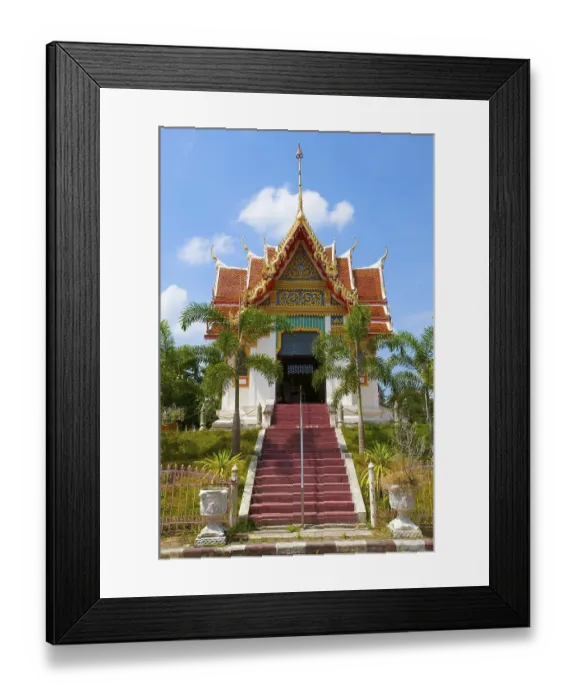Framed Print : Wat Phra Tong Temple in Thalang