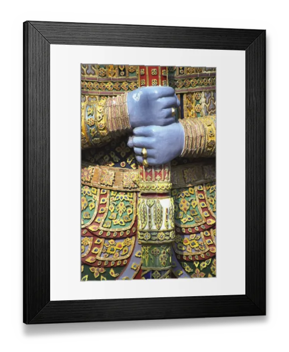 Framed Print : Buddha statue, detail, Grand Palace