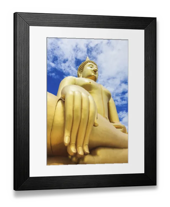 Framed Print : Biggest Buddha Statue at Wat Muang in Ang Thong province Framed Print : Biggest Buddha Statue at Wat Muang in Ang Thong province