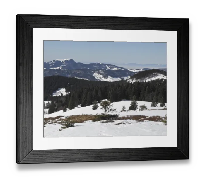 Framed Print : Panorama of Belchen and Vosges