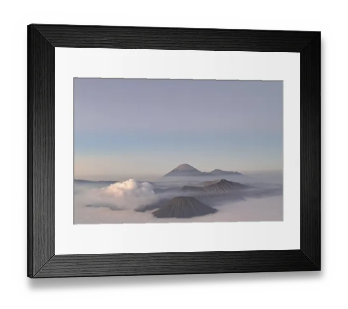Framed Print : Mount Bromo volcano on the island of East Java