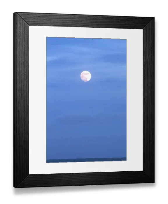 Framed Print : Vollmond am Meer Framed Print : Vollmond am Meer