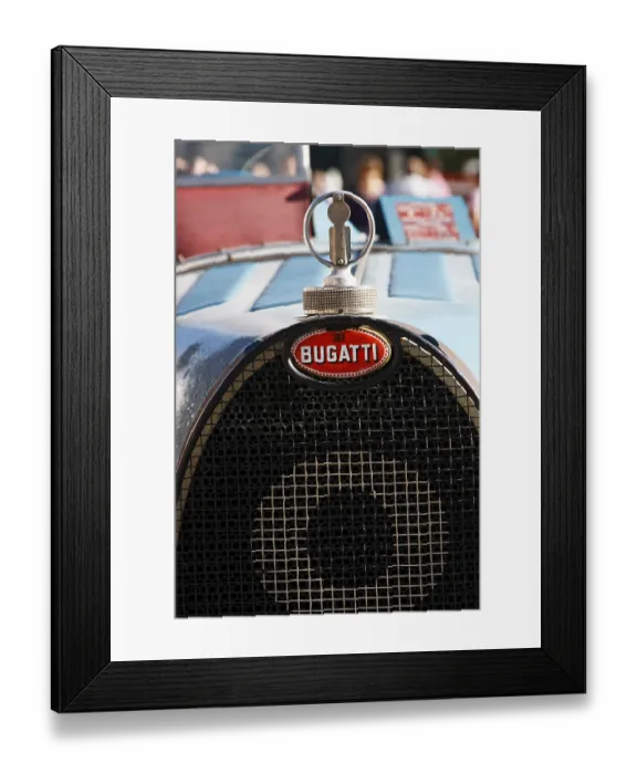 Framed Print : Hood of a Bugatti 35B, built in 1926