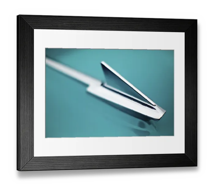 Framed Print : Chevrolet, trim, vintage car, USA Framed Print : Chevrolet, trim, vintage car, USA