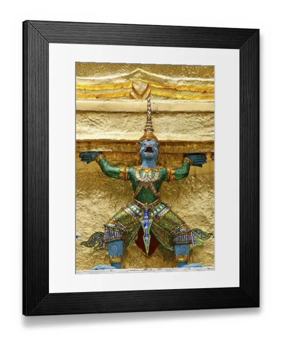 Framed Print : Load-bearing monkey and daemon