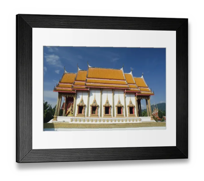 Framed Print : Buddhist temple, Wat Bang Riang temple Framed Print : Buddhist temple, Wat Bang Riang temple