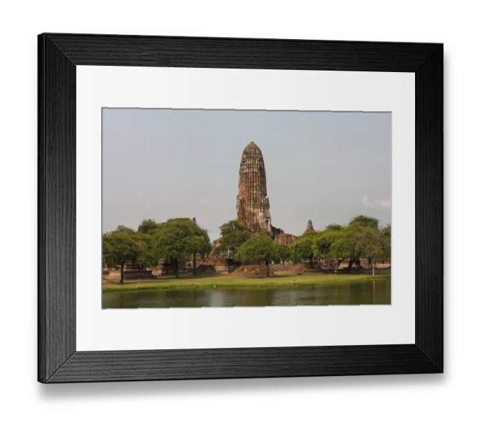Framed Print : Wat Phra Ram, Prang, Ayutthaya, Thailand, Asia