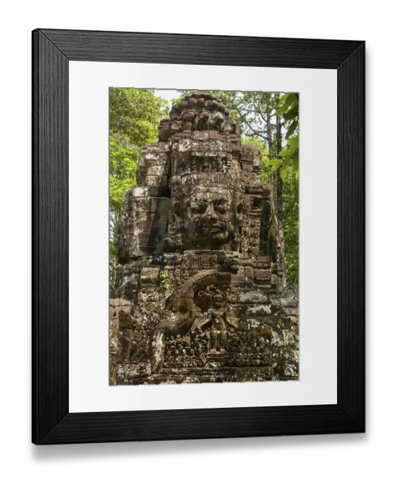 Framed Print : Western Gopuram, face tower at the entrance