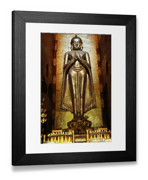 Framed Print : Big standing Buddha, Ananda Temple Framed Print : Big standing Buddha, Ananda Temple