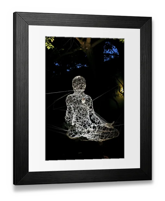Framed Print : Buddha light installation in Cortili dell'arte 2010 Framed Print : Buddha light installation in Cortili dell'arte 2010
