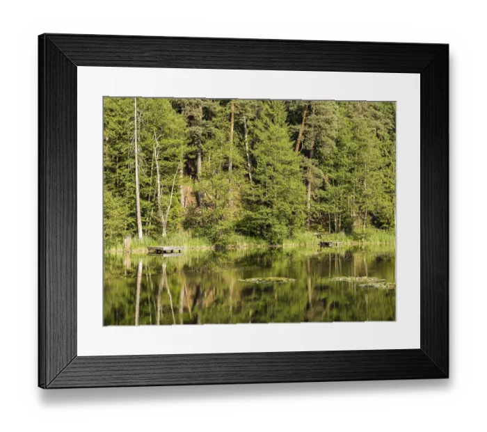 Framed Print : Eisweiher lake at Emersacker, Bavaria Framed Print : Eisweiher lake at Emersacker, Bavaria