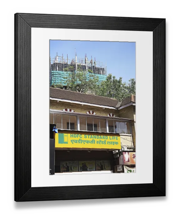 Framed Print : Old building Sharaf foundation and construction