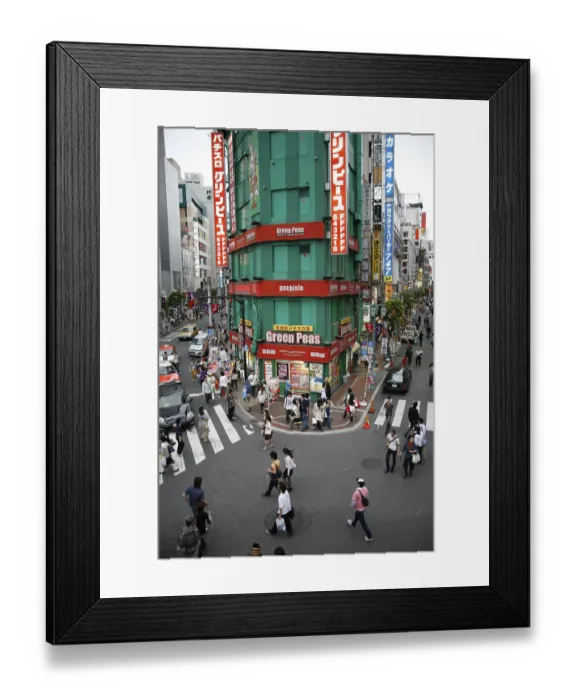 Framed Print : Shinjuku district in Tokyo, Japan, Asia