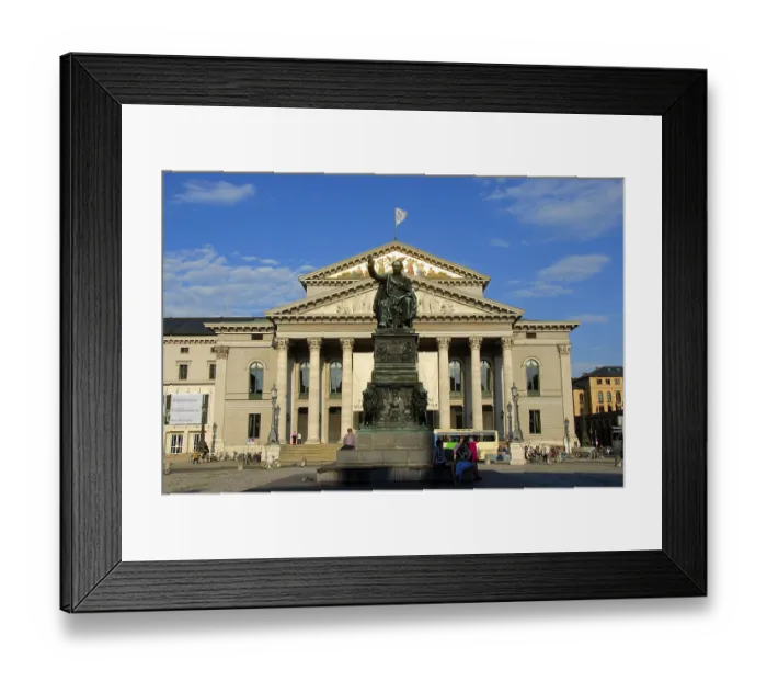 Framed Print : Monument of King Joseph Maximilian II of Bavaria made of bronze