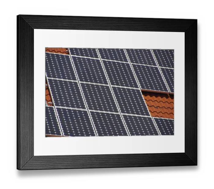 Framed Print : Solar plant, solar plant