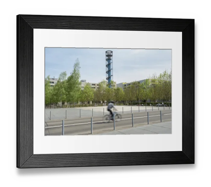 Framed Print : The Oerliker Park in Zurich is a prominant example of combining attractive urban space with modern dense architecture Framed Print : The Oerliker Park in Zurich is a prominant example of combining attractive urban space with modern dense architecture