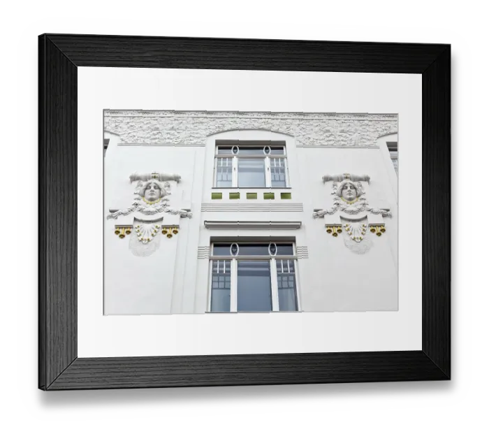 Framed Print : A beautifully renovated Art Nouveau house Framed Print : A beautifully renovated Art Nouveau house