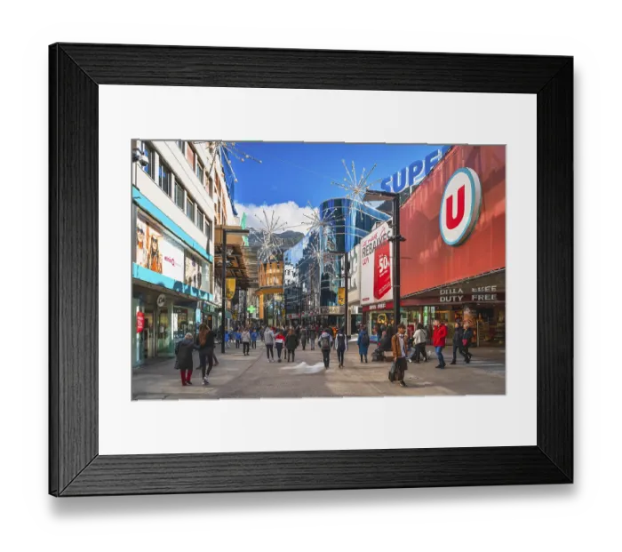 Framed Print : Andorra la Vella, Andorra, Jan 2020 Crowd of people duty free shopping Framed Print : Andorra la Vella, Andorra, Jan 2020 Crowd of people duty free shopping