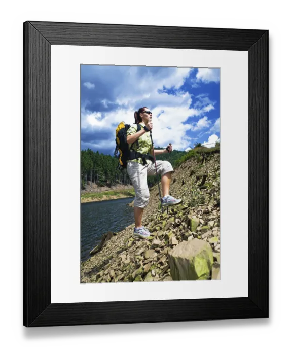 Framed Print : Scenes of hiking in the wild Framed Print : Scenes of hiking in the wild