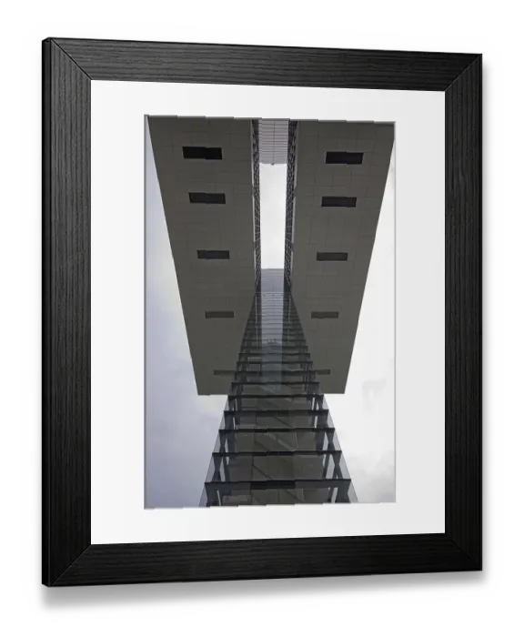 Framed Print : Crane house at Cologne's Rheinau harbour