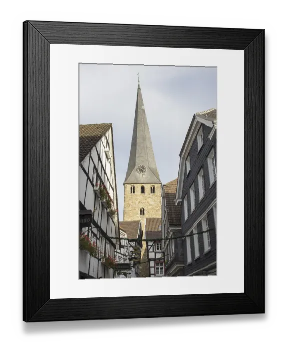 Framed Print : Steinhagen and St George's Church in Hattingen