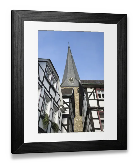 Framed Print : Steinhagen and St George's Church in Hattingen