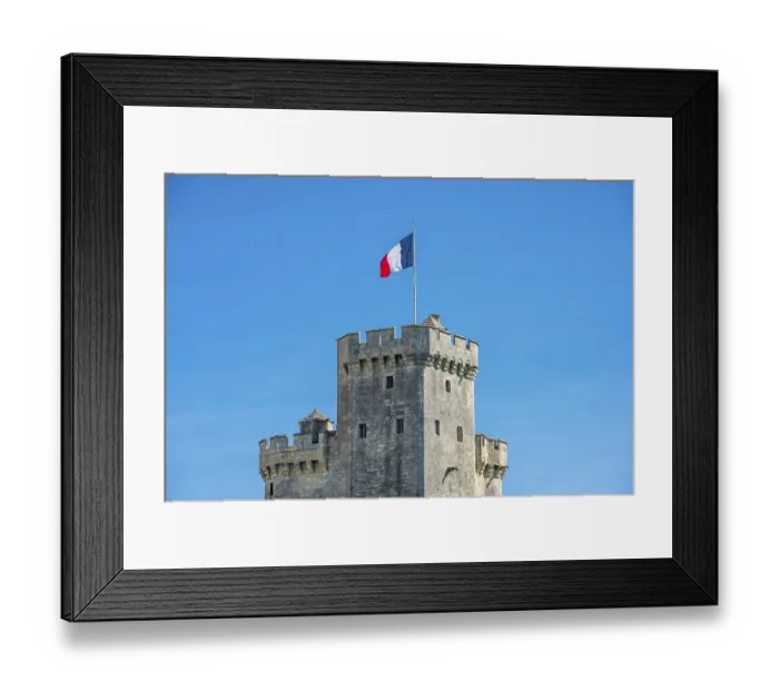 Framed Print : Old Harbour tower of ancient fortress of La Rochelle France