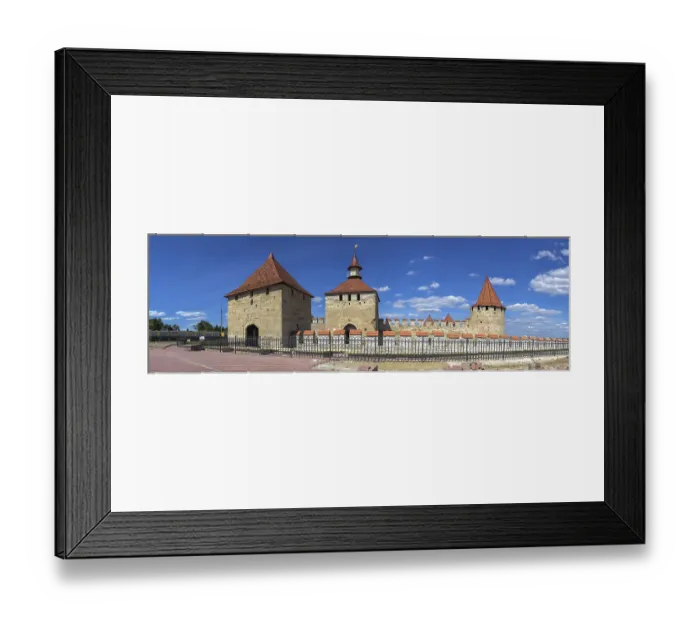 Framed Print : Bender, Moldova 06.09.2021. Outside view of the Tighina Fortress in Bender