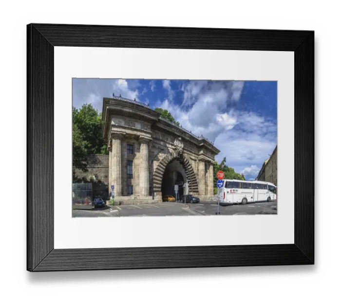 Framed Print : Budapest, Hungary 18.08.2021. Architecture of the old city of Budapest