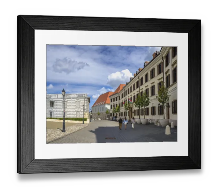 Framed Print : Budapest, Hungary 18.08.2021. Architecture of the upper town Buda in Budapest Framed Print : Budapest, Hungary 18.08.2021. Architecture of the upper town Buda in Budapest