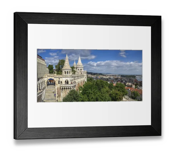 Framed Print : Budapest, Hungary 18.08.2021. Fisherman's Bastion on the upper town Buda in Budapest