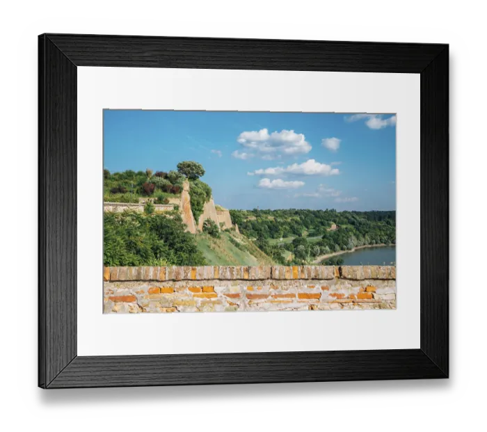 Framed Print : Petrovaradin Fortress ruins in Serbia